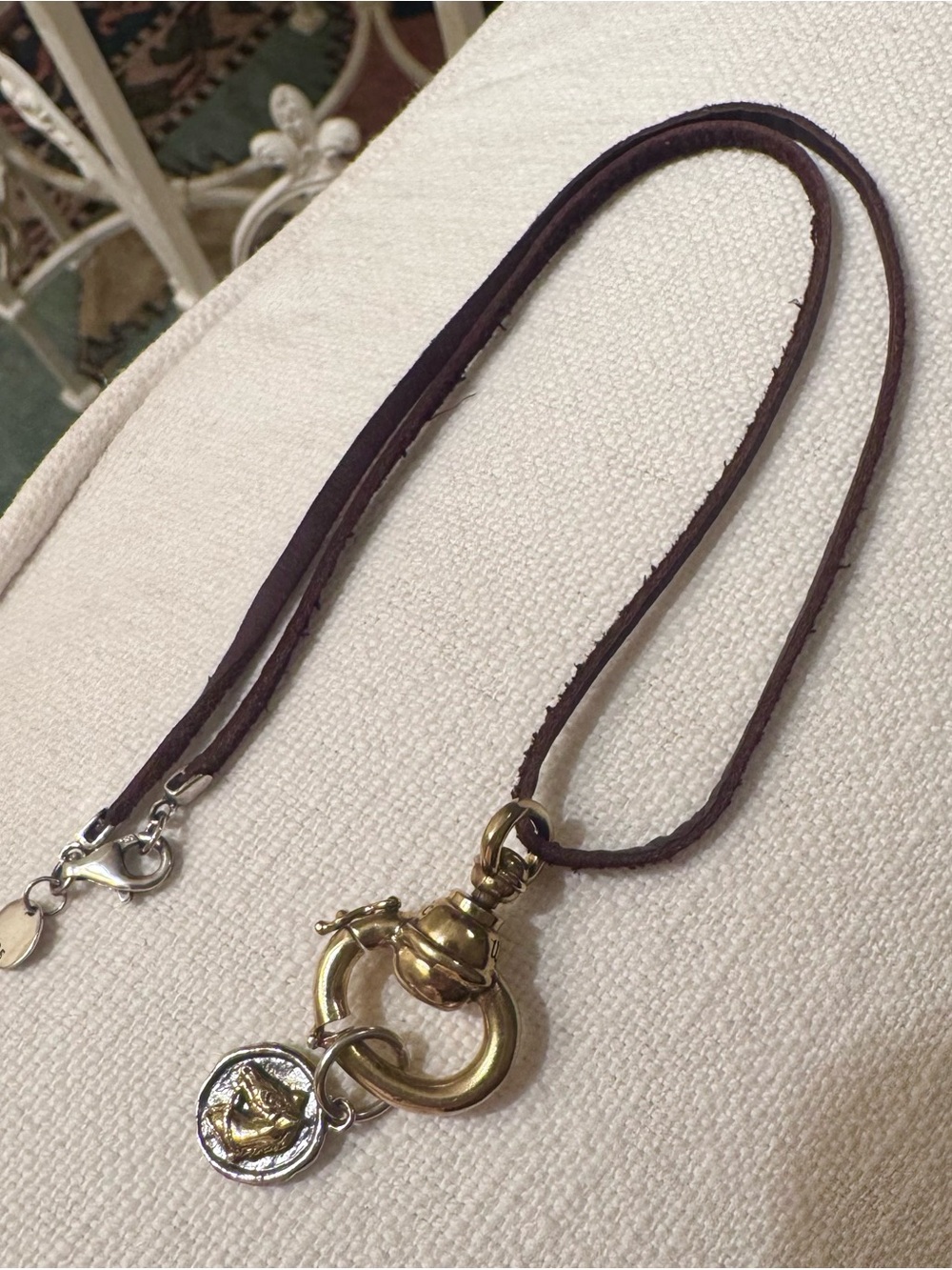 Waxing Poetic Necklace with Story Catcher Charm Holder and Horse Fable Charm